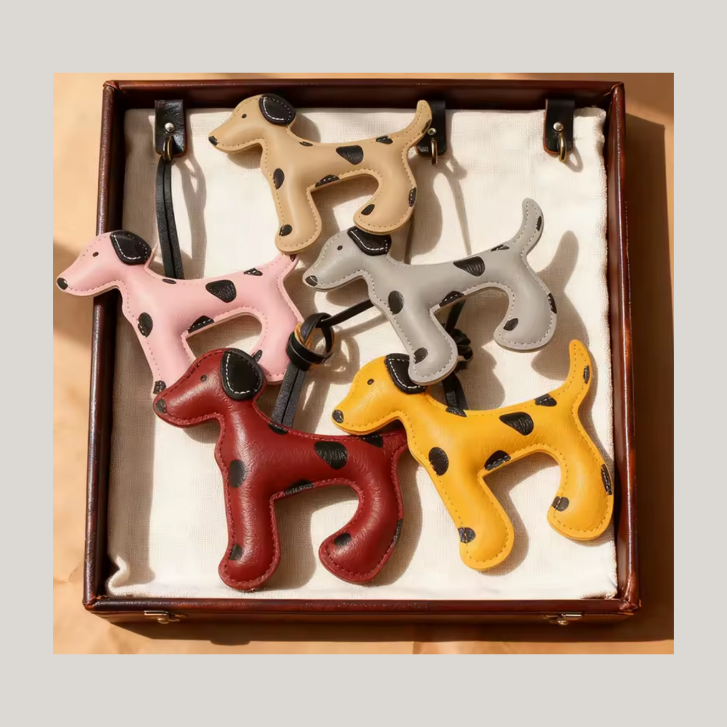 Luxury leather dog (Black). Also available in 7 different colors