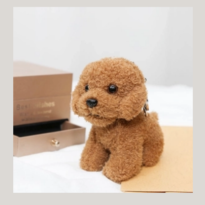 Cute Oodle Dog. Comes in light brown and ruby red