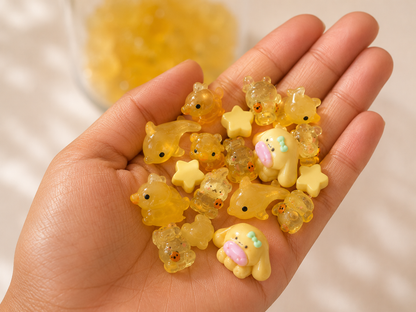 mini yellow charm scoop